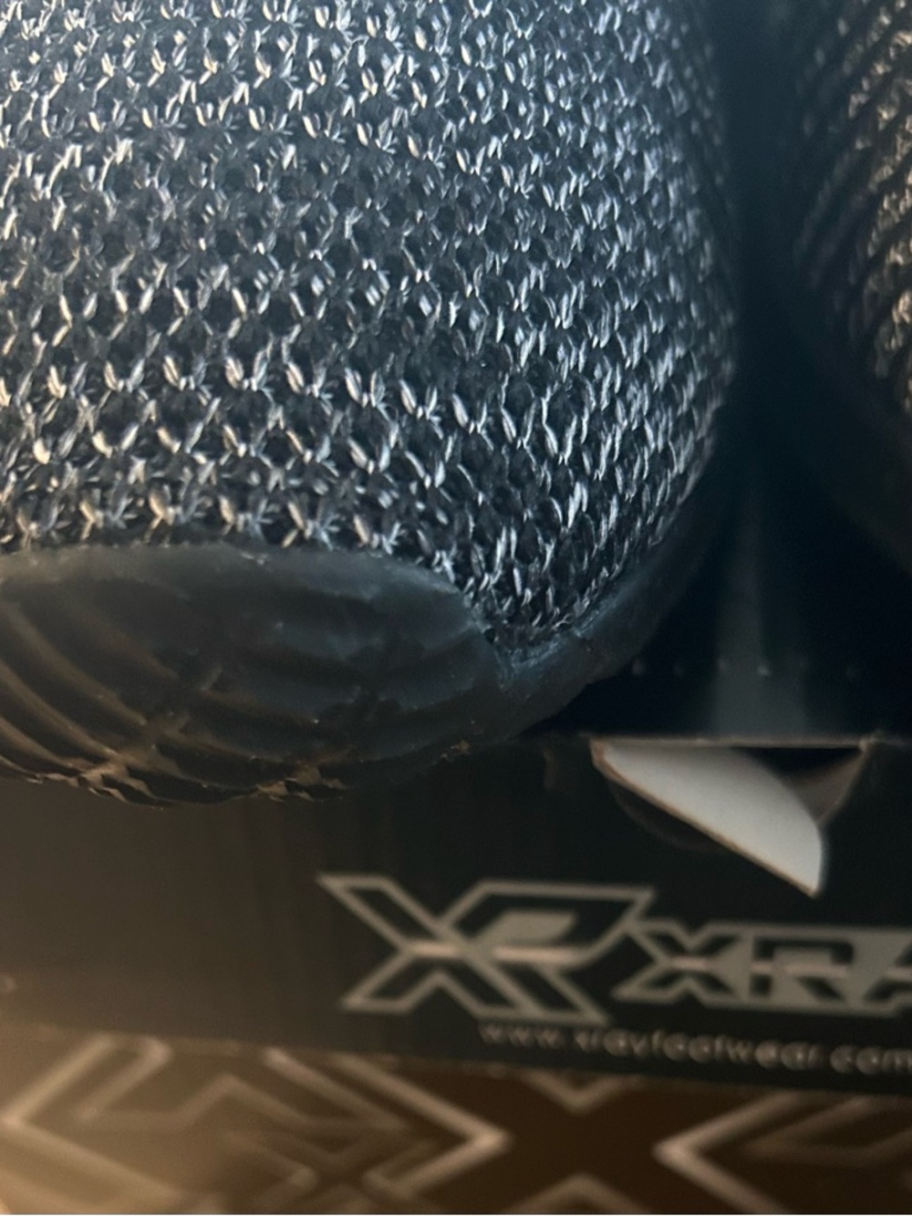 XR Xray Mens Casual Sneakers New In  Box - Black/Grey Tweed- Size 12 - Picture 5 of 15